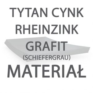Blacha w arkuszach Tytan Cynk Rheinzink Grafit (Schiefergrau)
