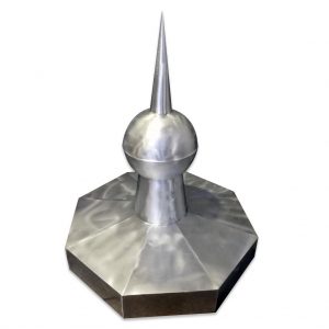 Szpica dachowa - Tytan Cynk Natural - wysokość 1000 mm | kula 250 mm | podstawa 700 mm