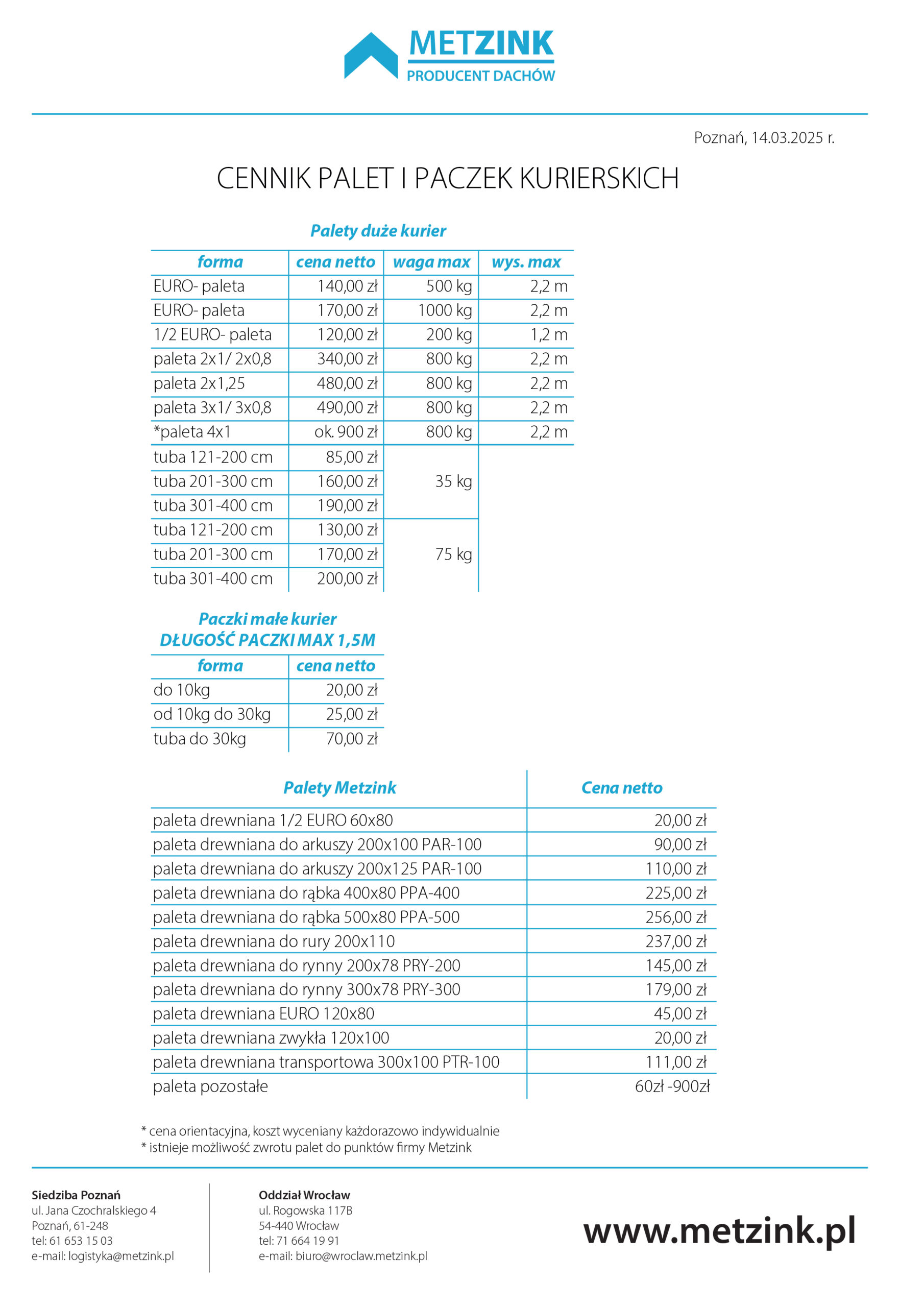Cennik-palet-i-paczek-kurierskich world-metal